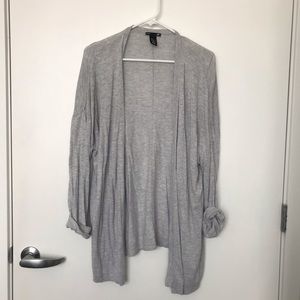 Gray Basic Cardigan
